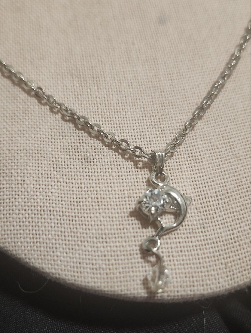 Crystal Tide Dolphin Necklace - Picture 4 of 5